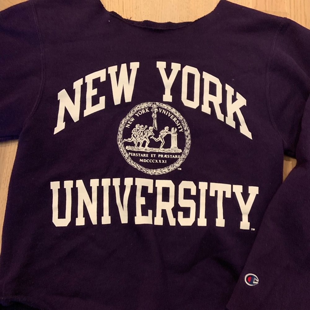 NYU Purple Champion Crewneck